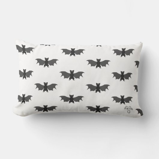 Boo Crew Gone Bat-ty Lumbar Throw Pillow ランバークッション (正面)