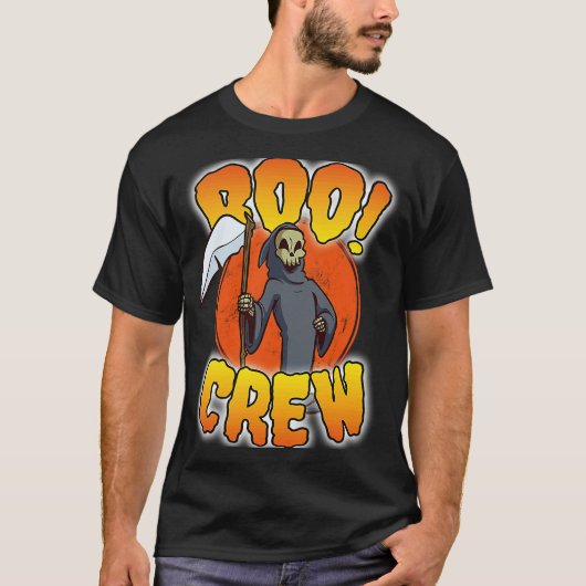 Boo Crew Grim Reaper  Cute Matching Halloween Cost Tシャツ (正面)
