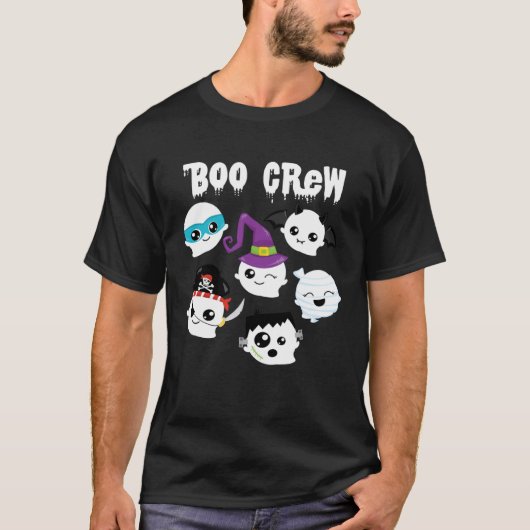 BOO CREW  Halloween Cute Ghosts Costume Girls Boys Tシャツ (正面)