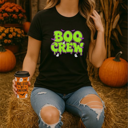 BOO CREW Halloween Slime Ghost Bat Halloween Tシャツ