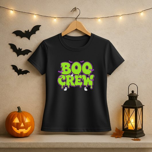 BOO CREW Halloween Slime Ghost Bat Halloween Tシャツ