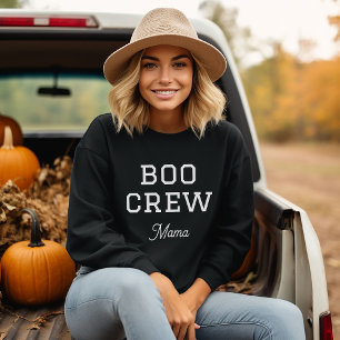 Boo Crew Mama ファミリー ハロウィン スウェットシャツ