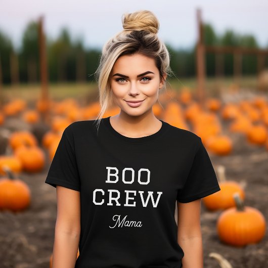 Boo Crew Mama Family Halloween Tシャツ