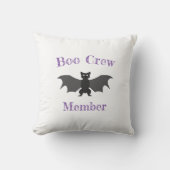 Boo Crew Member Bat Throw Pillow クッション (正面)