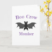 Boo Crew Member Halloween Card カード (黄色い花)