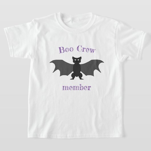 Boo Crew Member Kid's White Tシャツ (レイダウン)