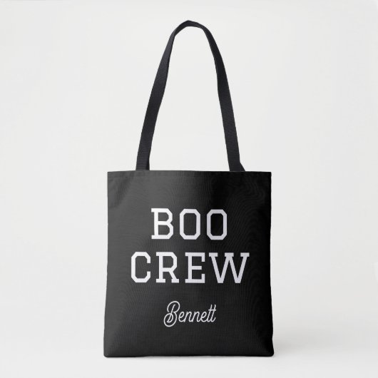 Boo Crew Monogrammed Halloween トートバッグ (正面)