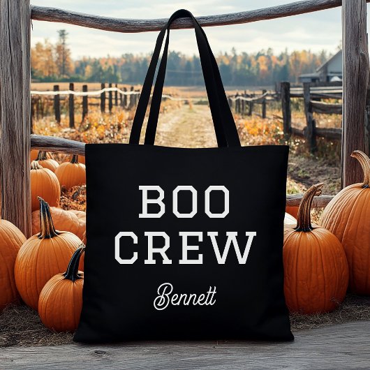Boo Crew Monogrammed Halloween トートバッグ