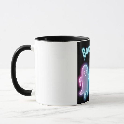 Boo Crew Neon Ghosts Halloween Mug マグカップ (左)