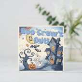 Boo Crew’s Out! Vintage Halloween Illustration 招待状 (スタンド正面)
