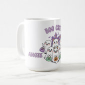 Boo Crew Two Names Halloween コーヒーマグカップ (正面左)
