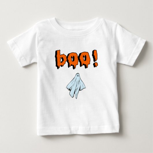 Boo Cute Ghost  ベビーTシャツ (正面)