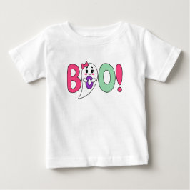 boo cute ghost  ベビーTシャツ