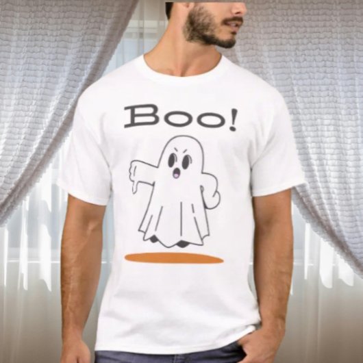Boo! Cute Ghost Funny Halloween Shirt Tシャツ