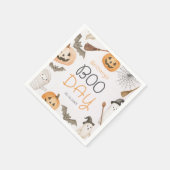 Boo Day Spooky Halloween Birthday Napkins スタンダードカクテルナプキン (角)