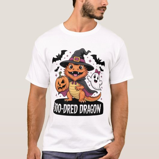 Boo-Dred Dragon ハロウィンイラスト Tシャツ (正面)