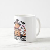 Boo Dred Dragon Halloween Art コーヒーマグカップ (正面右)