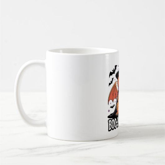 Boo Dred Dragon Halloween Art コーヒーマグカップ (左)