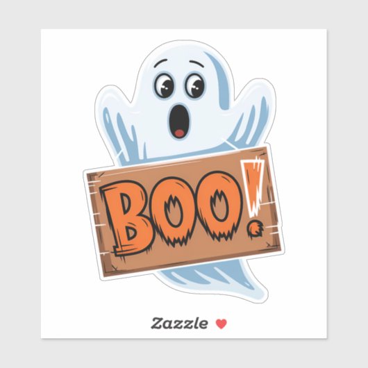 Boo Fantôme d'halloween シール (シート)