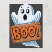 Boo Fantôme d'halloween ポストカード (正面)