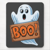 Boo Fantôme d'halloween マウスパッド (正面)