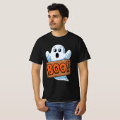 Boo Fantôme d'halloween Tシャツ (正面フル)