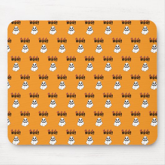 Boo Funy mouse pads for halloween day マウスパッド (正面)