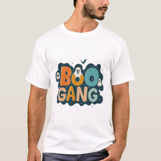 Boo Gang Cute Ghost Halloween Design Funny Spooky Tシャツ