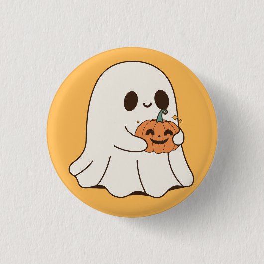 Boo Ghost 缶バッジ (正面)