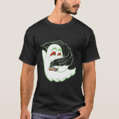 Boo Ghost Smoking Weed Thc Happy Halloweed Hallowe Tシャツ (正面)