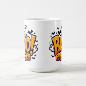 Boo ghosts halloween  コーヒーマグカップ (中央)