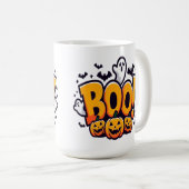 Boo ghosts halloween  コーヒーマグカップ (正面右)