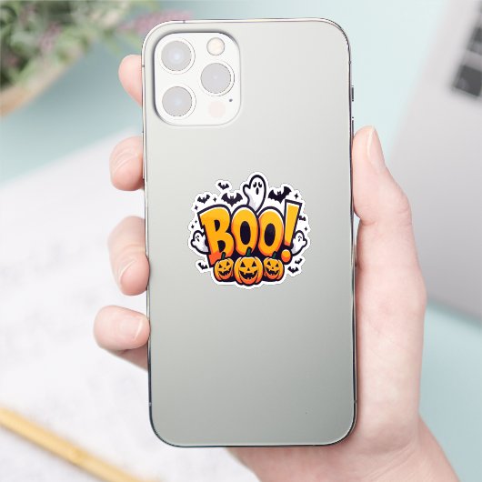 Boo ghosts halloween シール (スマートフォン)