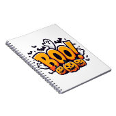Boo ghosts halloween  ノートブック (右側)