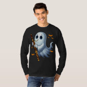 Boo Ghoul Playing Bassoon Halloween Musical Instru Tシャツ (正面フル)