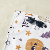 Boo Halloween Beach Towel – Cute Ghost & Pumpkin ビーチタオル (インサイチュ)