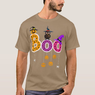 Boo Halloween Costume Spiders, Ghosts, Pumkin & Wi Tシャツ