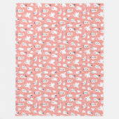 Boo Halloween Cute Ghosts  フリースブランケット (正面)