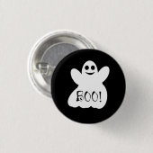 Boo! Halloween Ghost Button Badge 缶バッジ (正面&裏面)