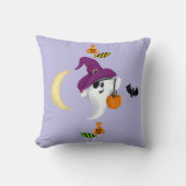 Boo Halloween ghost Throw Pillow クッション (正面)