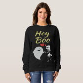 Boo Halloween Skeleton Kids Youth Boys Girls  Cute スウェットシャツ (正面フル)