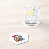 Boo Halloween Spooky Ghost Cow ペーパーコースター (インサイチュ)