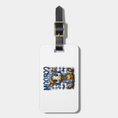 Boo Halloween Spooky Highland Cow ラゲッジタグ (正面縦)