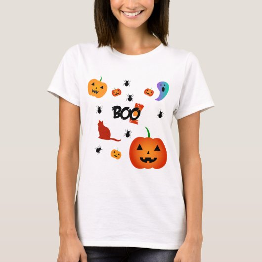 Boo Halloween Tシャツ (正面)