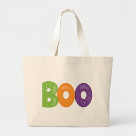 Boo Halloween Tote – Cute Spooky Bag ラージトートバッグ
