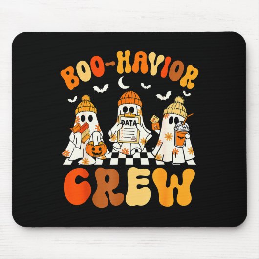 Boo-havior Crew Behavior Yst Halloween Aba  マウスパッド (正面)