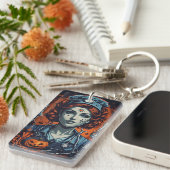 Boo-Healy、ハロウィン気にのナースの不気味挿入 キーホルダー (正面右)