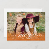 Boo-Healy Life Halloweenフォトポストカード シーズンポストカード (正面/裏面)