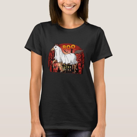 Boo Horse  Boo Ghost Horse Costume For Halloween Tシャツ (正面)