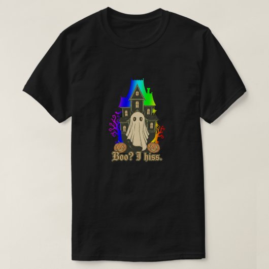 BOO? I HISS Tシャツ (デザイン正面)